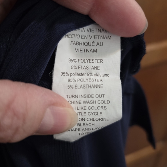 MICHAEL KORS | Navy Blue Short Sleeve Top – Women’s Medium - Picture 6 of 7
